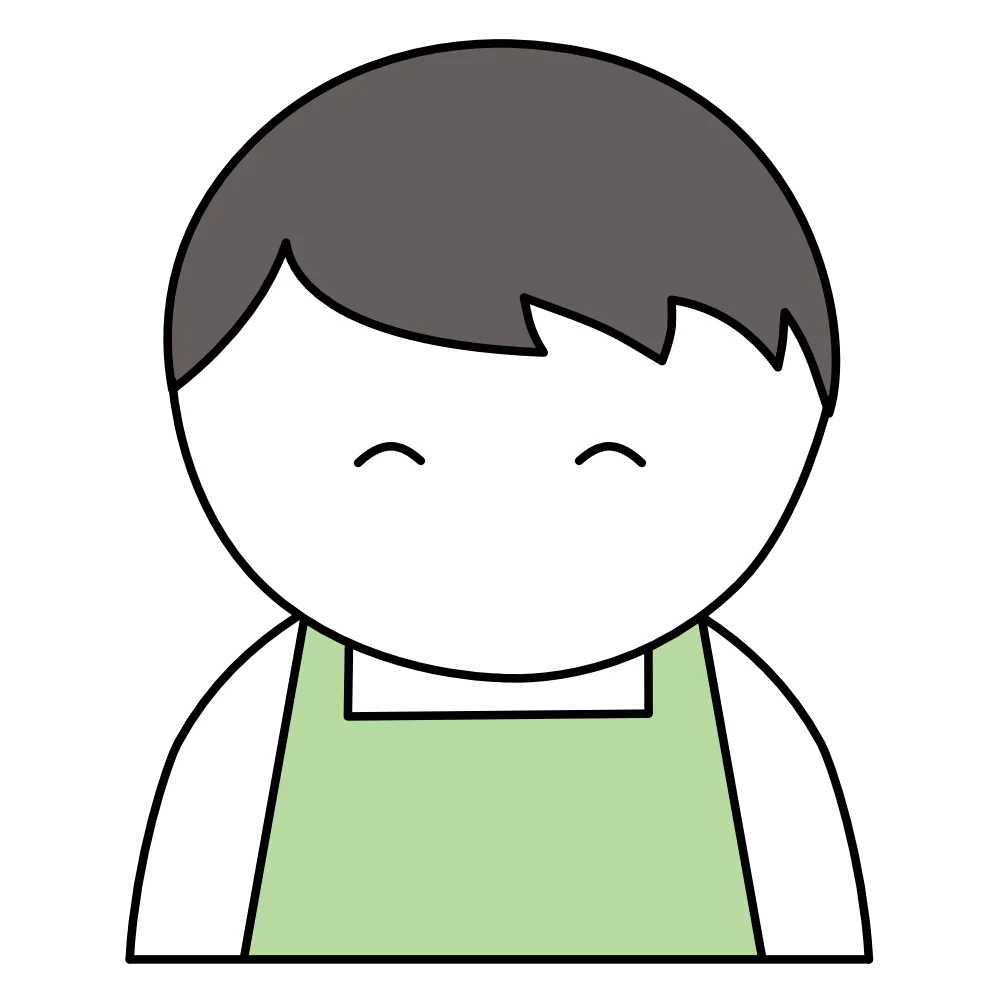 男性店員のフリーイラスト素材
