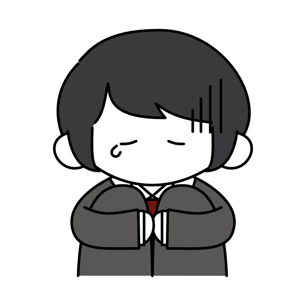 落ち込んでいる男性のフリーイラスト素材