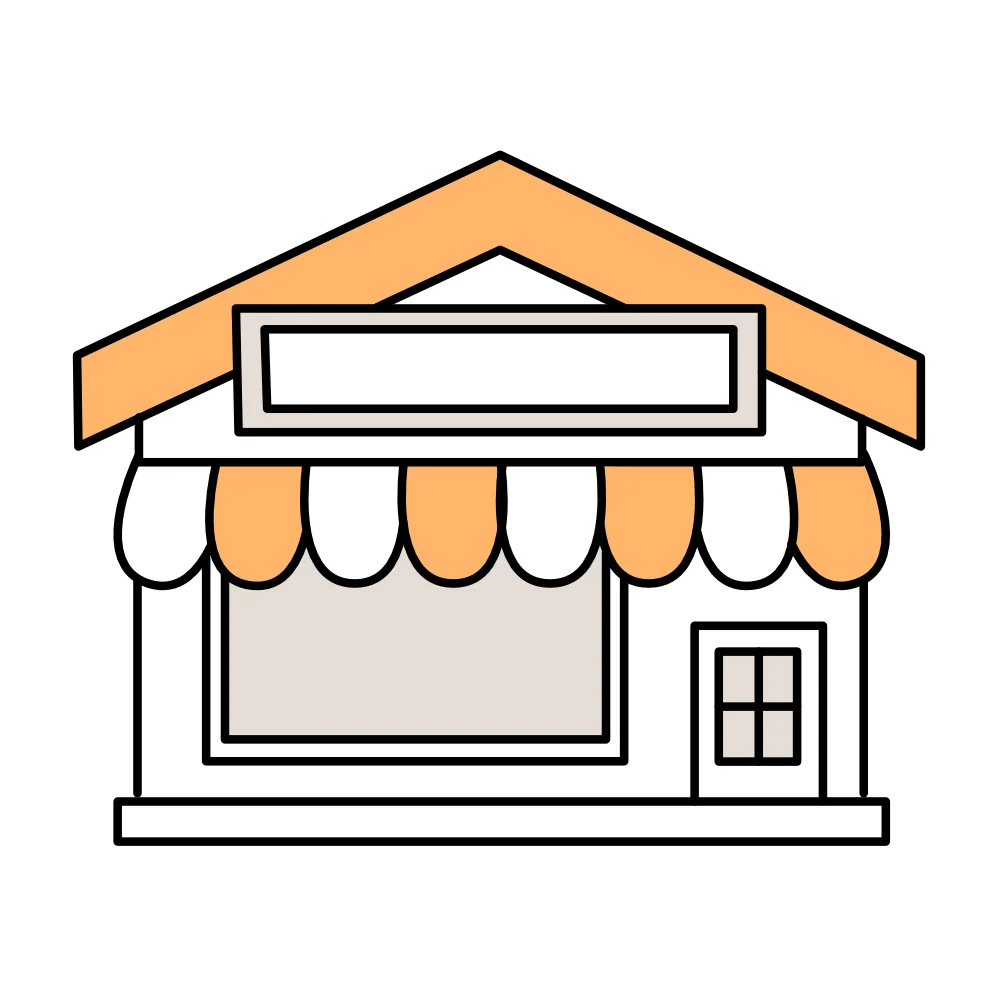 お店のフリーイラスト素材