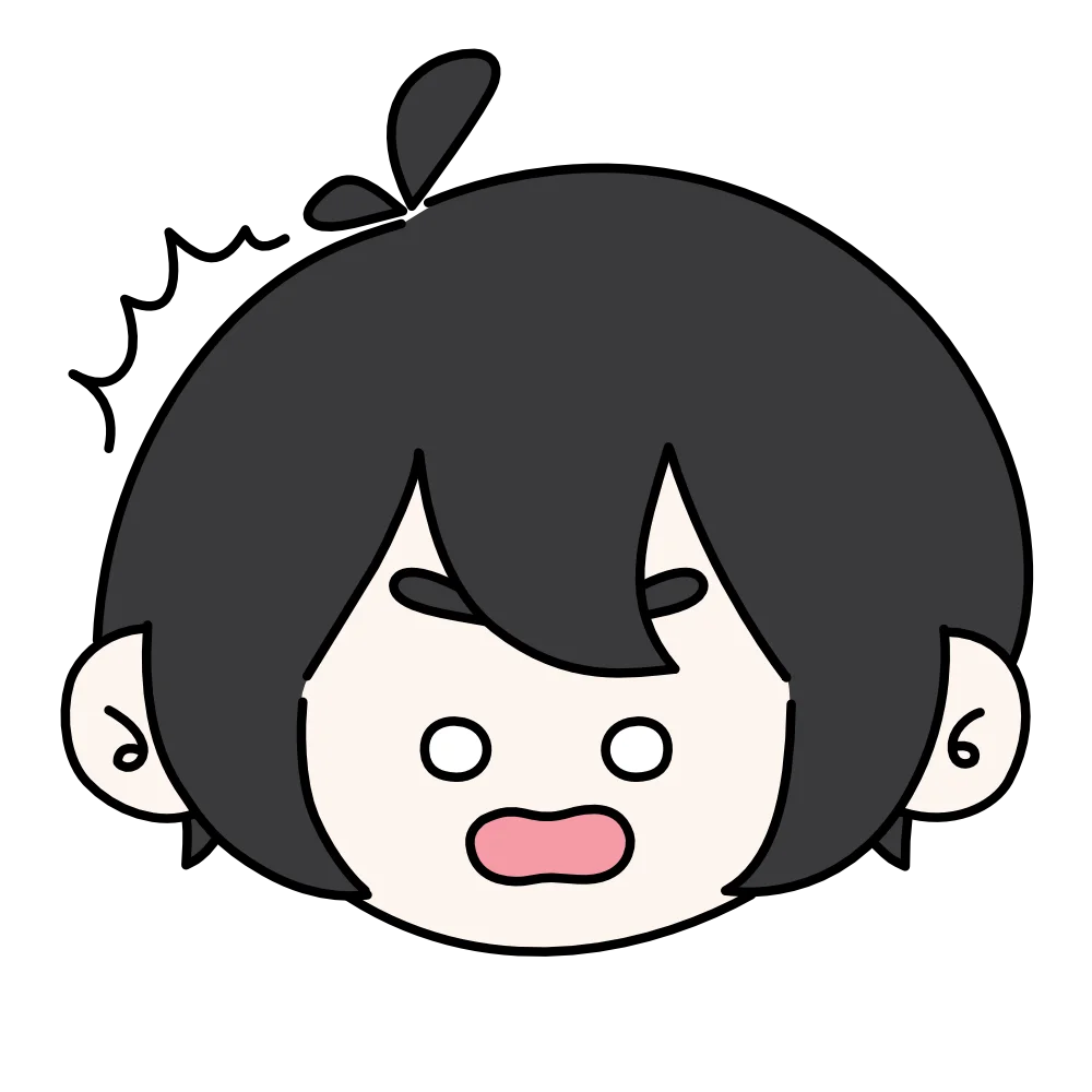 びっくりしている男性のフリーイラスト素材
