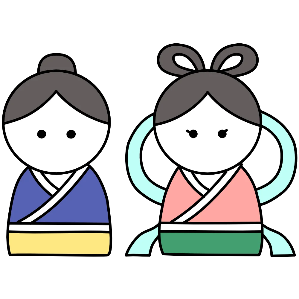 七夕（織姫と彦星）のフリーイラスト素材