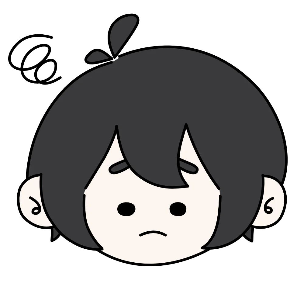 難しいことを考えている男性のフリーイラスト素材