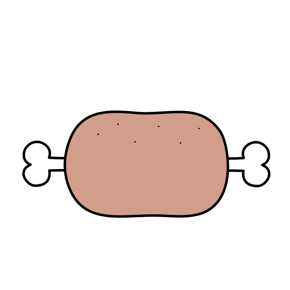 肉のフリーイラスト素材