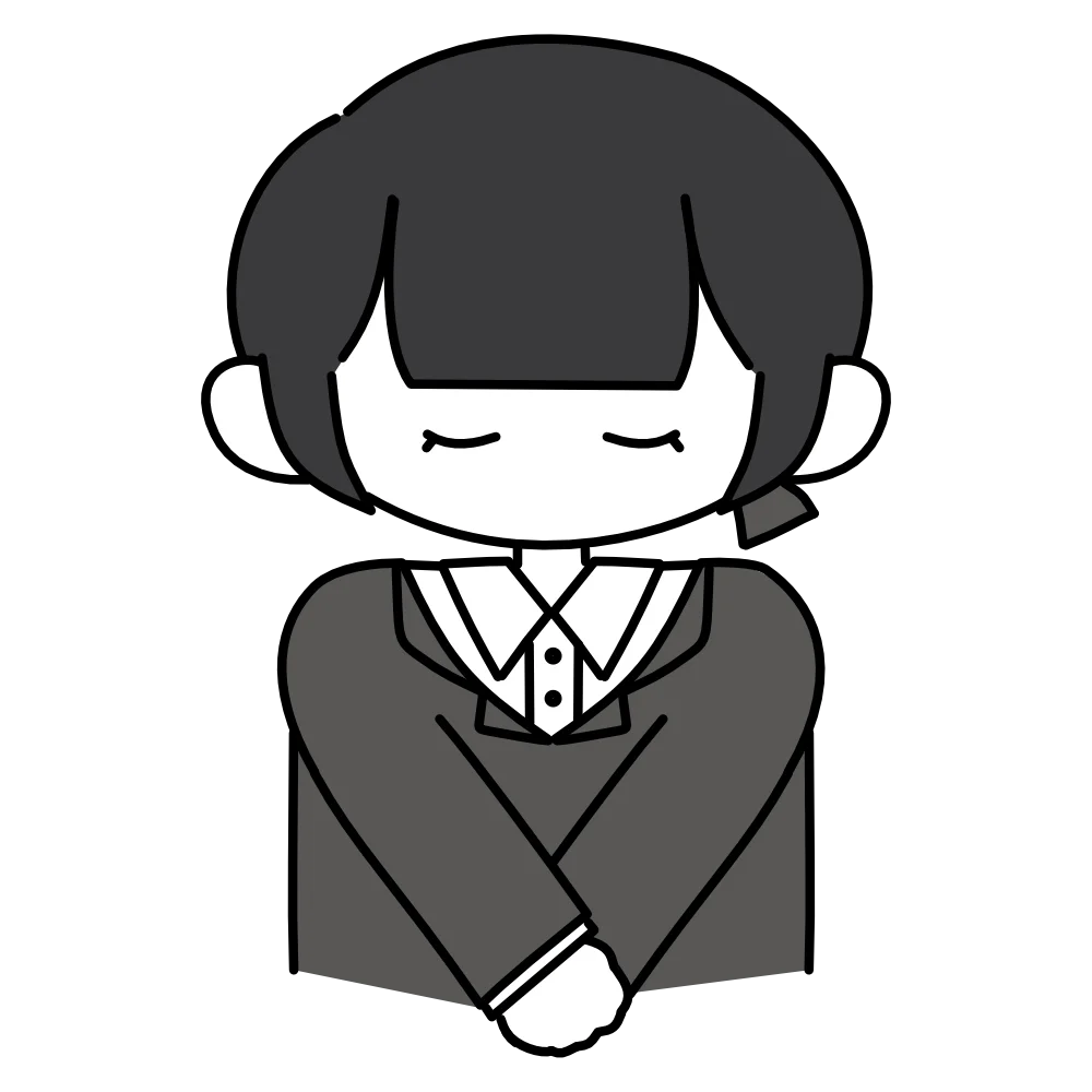 お辞儀している女性のフリーイラスト素材
